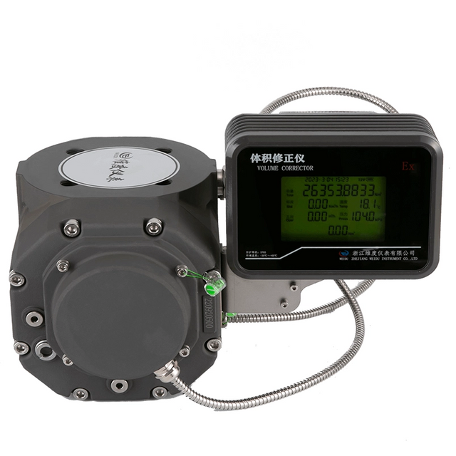 WRZ Gas Roots Flow Meter with Electronic Volume Corrector
